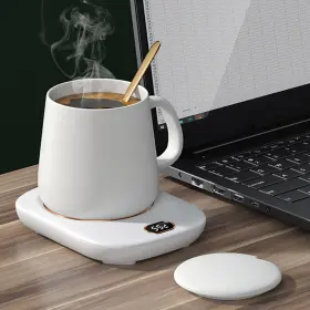 H1900-126 Una1 Coffee Mug Cup Warmer Desk Auto Shut Off Usb Tea Milk Beverage 3 Temp Setting