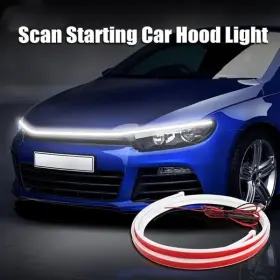 Una1 L0212-129 Universal 12v 10w 70in 70 Inch Start-scan Car Led Hood Light Daytime Running White