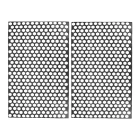 Unifizz Q61581bp2 2pcs Universal Car Rear Tail Light Lamp Stickers Honeycomb Type Decal