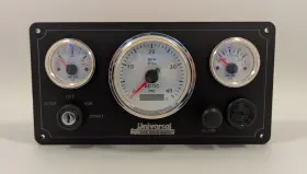 Uni-3gw-b-os-10.75x5.5 Universal Marine Engine Panel 3 Offshore Gauges