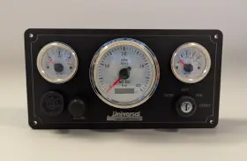 Uni-4g-bw-offshore-10.75x Universal Marine Instrument Panel 3 Offshore Gauges