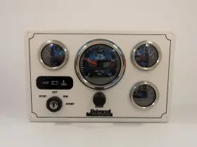 Uni-4g-wb-m-offsh-11x7 Universal Marine Instrument Panel 4 Offshore Gauges