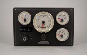 Uni-4g-wb-premier-11x7 Universal Marine Instrument Panel 4 Premier Gauges Made In Usa