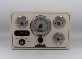 Uni-4g-ww-m-offsh-11x7 Universal Marine Instrument Panel 4 Offshore Gauges