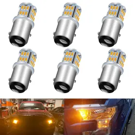 1157-4014-39smd-y Unxmrff Super Bright Upgraded 2357 1157 Led Bulb Amber For Turn Signal Lights