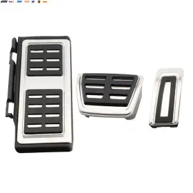 Usa-viralfinds 726085019484 Stainless Steel Pedal Cover For Vw Golf 7 8 Gti Mk7 Lamando Polo A05 Passat B8 S