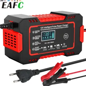 Usa-viralfinds 744110898477 Car Battery Charger 12v 6a Pulse Repair Lcd Display Smart Fast Charge Agm Deep C #2