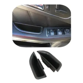 Vesul 710558688031 Black Front Row Door Side Storage Box Handle Pocket Armrest Phone Conta