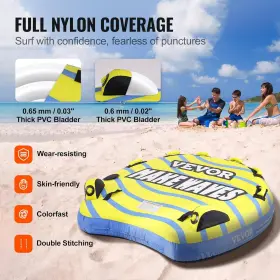 Vevor 197988273349 Towable Tube For Boating 1-3 Riders Yellow 3 #3