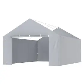 C0316-016 Vevor 13ftx20ft Garage Tent Carport Side Wall Waterproof Uvprotected Grey No-top&frame