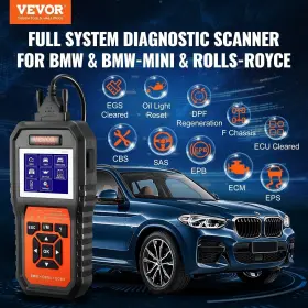 D0100ha5ruu Vevor Bmw Obd2 Scanner Diagnostic Tool For Bmw/mini/rolls-royce Full System Di #2