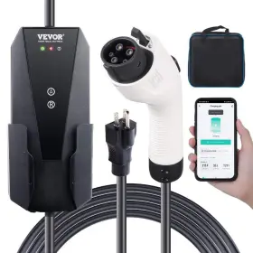 Mgbxcdqj1216ad1s9v5 Vevor Portable Ev Charger Car Charging Cable 16amp Level 1&2 Nema 6-20p/5-15p