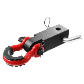 T1918-012 Vevor 2 Inch Trailer Shackle Hitch Receiver D-ring Recovery For Truck Jeep 52900 Lbs