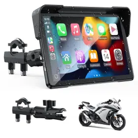 Volam Rc19 7 Inch Wireless Motorcycle Carplay Screen Ip67 Waterproof Touchscreen Gps