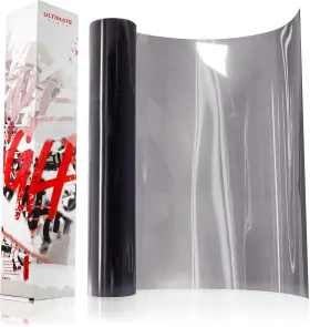 Vvivid 628856072769 Ultimate Tints Super Light Smoke Headlight Taillight Tint Vinyl Wrap 12