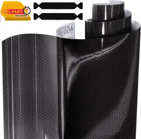 Vvivid 705353108471 Hex Dark Smoke High Gloss Air-tint Headlight 16 Inch X 60 W/toolkit