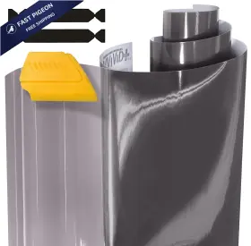 Vvivid Vvdrkairtint2pk 12x24 Air-tint Self-adhesive Headlight Tinting 15.9 Inch X 48 Light Smoke