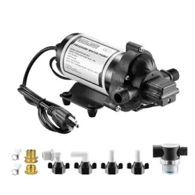 3wdp4-45-115v Wassermann 4.0 Gpm Water Pressure Diaphragm Pump 115v For Kitchen Rv Marine