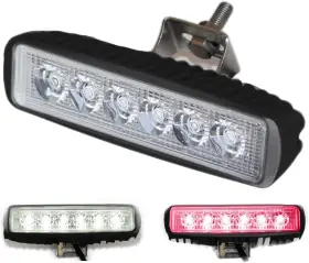 Wave One Marine 221blackhousing Dualwr Dual Color Led Boat Spreader Light Deck Flood Beam Stainless Black Housing