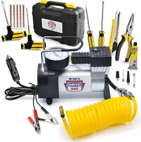 4350287745  We Love To Drive 12v Dc Best Air Compressor Tire Inflator With Gauge 150 Psi Portable Pump