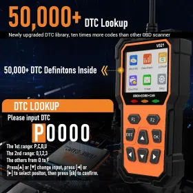 Qpgwg-10003  Wejowe Professional Obd2 Scanner Code Reader Check Engine Light Reset Obdii/eobd #3