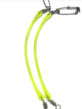 Wftdr.6683-11.5 West Coast Fishing Tackle 676307206683 Hi Vis Heavy Duty Downrig Snubber Inch 12 Yellow
