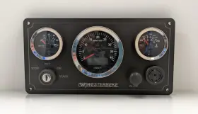 Bb-vdo-10.75x5.5 Westerbeke Wb-3g Marine Engine Panel 3 Vdo Gauges Made In Switzerland