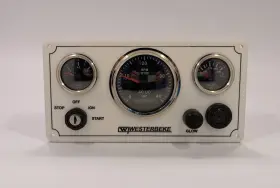 Wb-3gb-w-os-10.75x5.5 Westerbeke Marine Engine Panel 3 Offshore Gauges