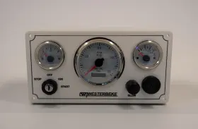 Wb-3gw-w-os-10.75x5.5 Westerbeke Marine Engine Panel 3 Offshore Gauges