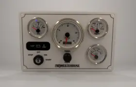 Wb-4gw-w-prem-11 Westerbeke 7 Engine Marine Panel 4 Premier Gauges Made In Usa