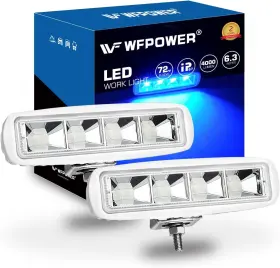 Wf-1003292 Wfpower Blue Boat Spreader Lights 2 Pack 72w Pontoon Light