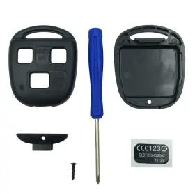 Wicuasix 680904956841 Replacement Keyless Entry Remote Control Key Fob Case Fit For Toyota Land Cru