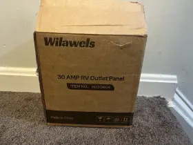 H92ob06 Wilawels 30 Amp Rv Power Outlet Box 125v Nema Tt-30r Weatherproof Enclosed
