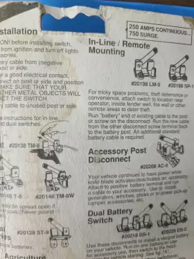 20218 Wirthco Battery Doctor Disconnect / Select Switch 250 Amp #2