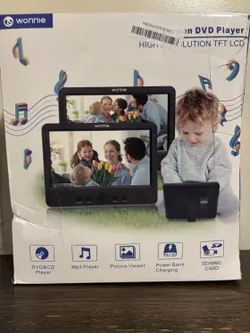 Wonnie W-us1011b 10.5 Inch Two Dual Screen Car Dvd Player