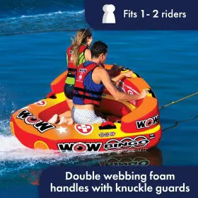 04075 Wow Sports Bingo Cockpit 2 Person Towable Tube For Large Multicolor #2
