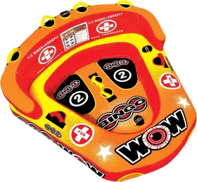 04075 Wow Sports Bingo Cockpit 2 Person Towable Tube For Large Multicolor