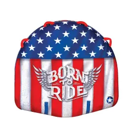 20-1010 Wow Sports Born To Ride Soft Top Towable Tube - 1-2 Person 340 Lb Red