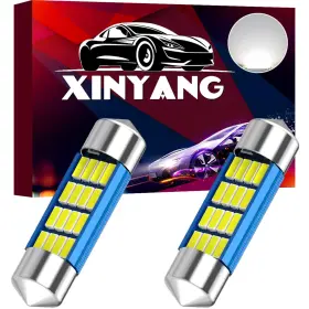 16-smd Xinyang 724268684023 2pcs 6418 Led Car Bulb 1.42in 36mm Festoon Light Super Bright