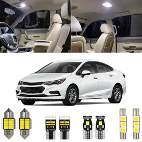Mii11-19cruz-11w Xpismii 11 Piece 6000k White Cruze Led Interior Lights Kit Package Replacement For Ch