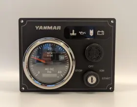 Ynmr-1g-bb-offshore-7.125x5.5 Yanmar Diesel Engine Panel 1 Offshore Tachometer Gauge
