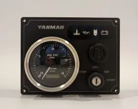 Ynmr-1g-bb-premier-7.125x5.5 Yanmar Diesel Engine Panel 1 Premier Tachometer Gauge Made In Usa