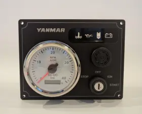 Ynmr-1g-bw-offshore-7.125x5.5 Yanmar Diesel Engine Panel 1 Offshore Tachometer Gauge