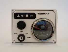 Ynmr-1g-wb-offshore-7.125x5.5 Yanmar Diesel Engine Panel 1 Offshore Tachometer Gauge