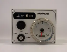Ynmr-1g-ww-premier-7.125x5.5 Yanmar Diesel Engine Panel 1 Premier Tachometer Gauge Made In Usa