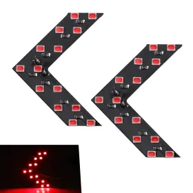 Roumpn4 Yawurou 2 Pcs Car Led Rear View Mirror Turn Signal 12v 14smd Arrow Design Side Mirro