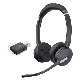 Wh64 Yealink 841885122605 Hybrid Dual Wireless Headset With Dect Dongle 492ft Rangeteams Z