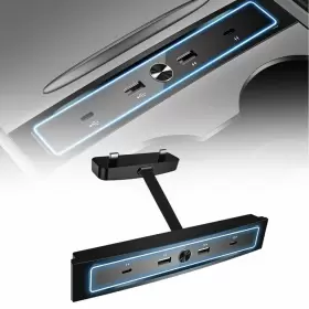 158261zv5hg Yeesport Usb Hub For Tesla Model 3/y 2021/2022/2023 4-port Dock Fits Cente