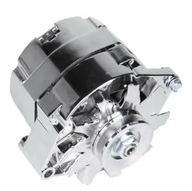 Yxalt137 Youxmoto Chrome Gm 1 Wire Alternator New Self Exciting High Output 105a One ... Fast Ship