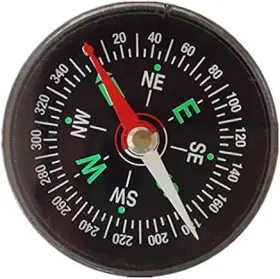 Yuanholumid 792483840456 Black Mini Survival Compass Outdoor New 40mm Pocket Oil Filled